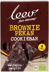 Organic cookie brownie & pecan nuts cereals bars